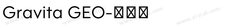 Gravita GEO字体转换